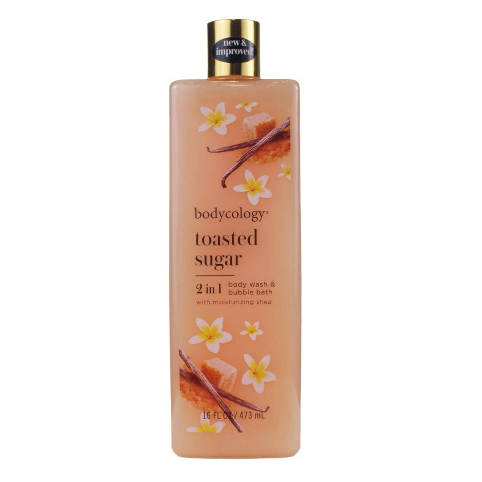 Bodycology Toasted Sugar Moisturizing Body Wash 16 Oz/ 473 Ml for Women By 16 Fl Oz