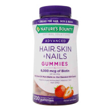 Natur's Bounty Erweiterte Haare, Haut & Nägel Gummies, Erdbeere, 230 Count