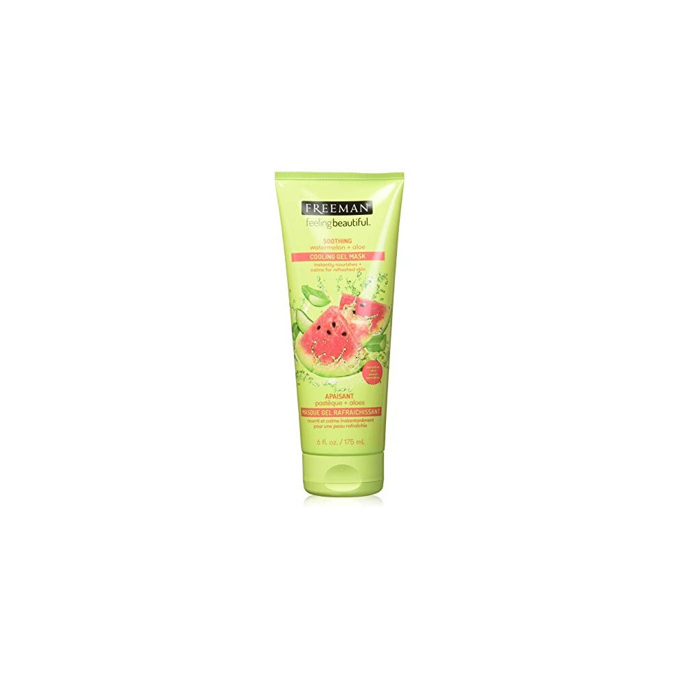 Freeman Facial Watermelon + Aloe Cooling Gel Mask 6oz, 6 Oz
