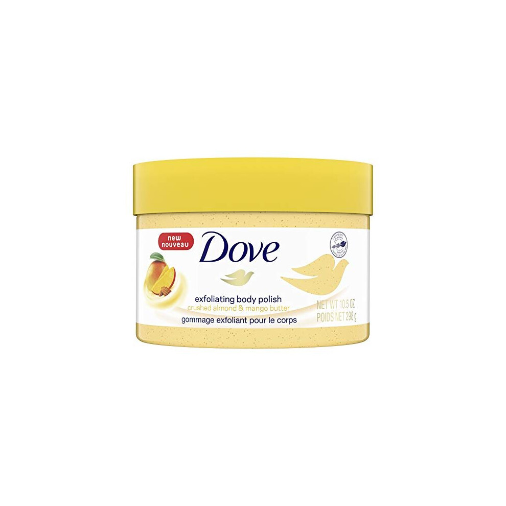 Dove Crushed Almond & Mango Butter Exfoliating Body Polish Scrub - 10.5 fl oz