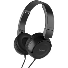 Roxel RX110 Powerful Bass Lightweightic  Wired Foldable Headphones with Mic, ErgonomOn Ear Headphone Compatible with Android and IOS Devices
