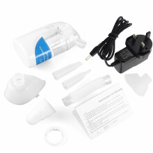 Nebulizador portátil ultrasónico con inhalador, capacidad de 25 ml, enchufe del Reino Unido, respirador del Reino Unido