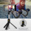 (Black) 4 in 1 Bluetooth Selfie Stick Tripod Phone Holder Wireless Remote Extendable UK 1