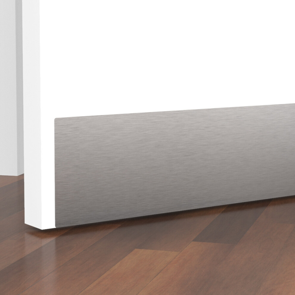 (800 x 200mm) Stainless Steel Kick Plate Self Adhesive
