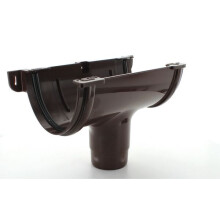 Marley Deepflow ROD10 Gutter Running Outlet 68MM SPIGOT Brown