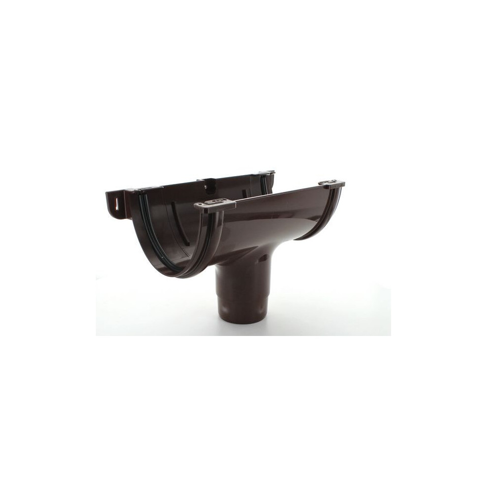Marley Deepflow ROD10 Gutter Running Outlet 68MM SPIGOT Brown