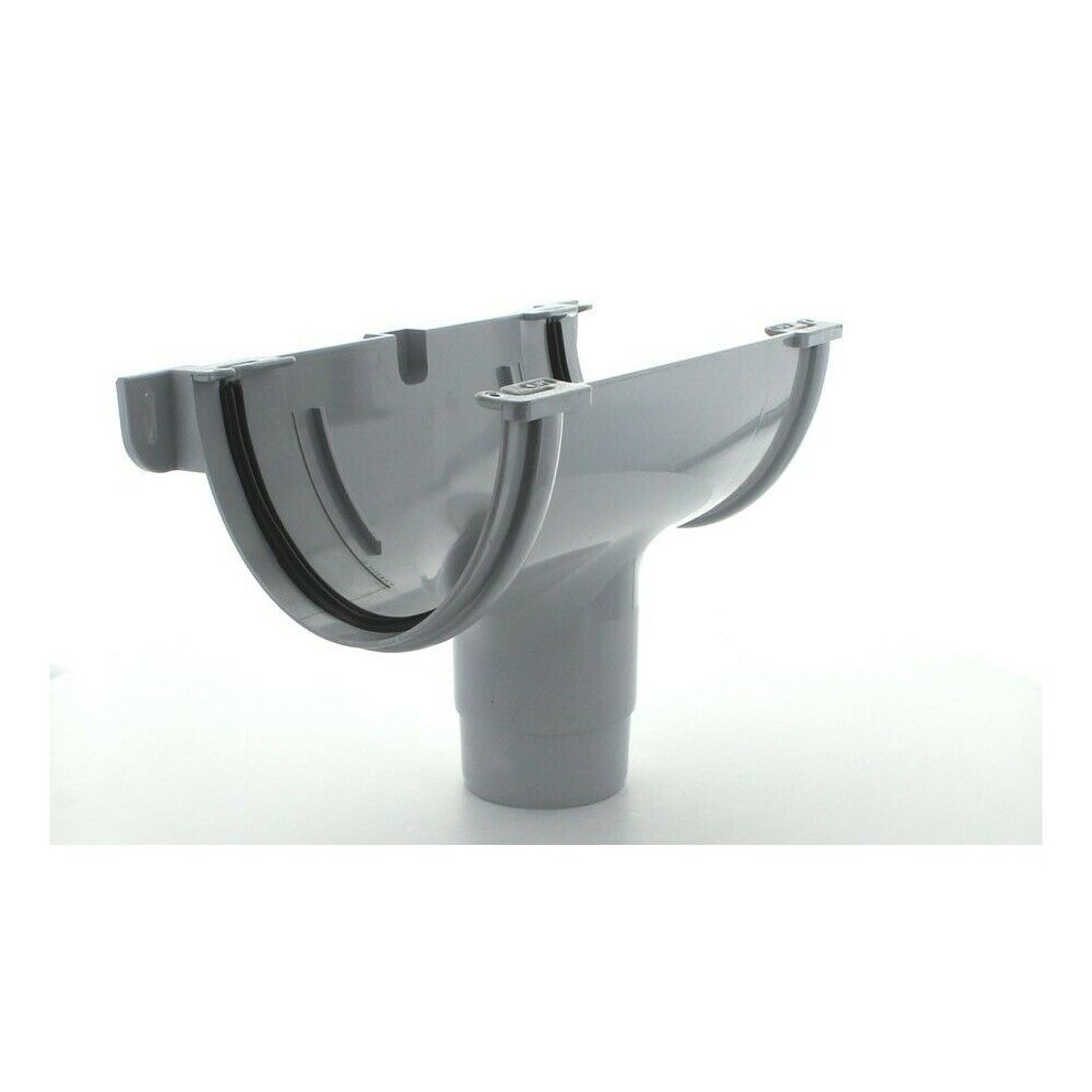 Marley Plumbing & Drainage Marley Deepflow Rod10 Gutter Running Outlet 68Mm Spigot Grey