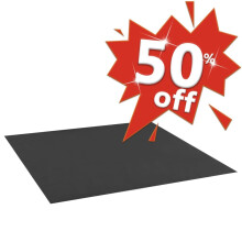 vidaXL Sandpit Liner Black 120x110 cm - Durable PE Ground Cover Underlay, Cut-to-Size for Sandboxes (180081)