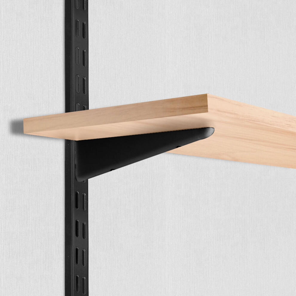 (370mm) Twin Slot U Bracket - Anti-bac - Black (10 Pack)