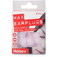 Noise-X Earplugs Wax Cotton 6Pr X 12