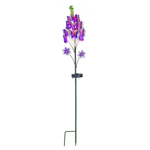 LIVIVO Solar Powered Stake Light with Rechargeable Battery IP44 Waterproof Casing 2