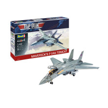 Revell 03865 Mavericks F-14A Tomcat Top Gun 1:48 Obyggd/Omålad Plastmodell