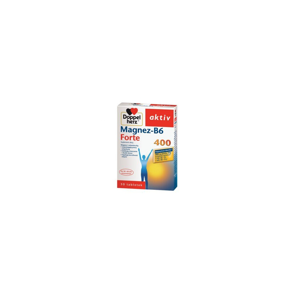 Doppelherz Aktiv Magnez - B6 Forte 400, 30 Tabletek