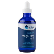 Trace Minerals, Niedrig Natrium Mega-Mag, 400 mg, 4 fl oz (118 ml)