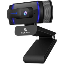 2021 AutoFocus 1080p Webcam with Stereo Microphone and Privacy Cover, NexiGo FHD USB Web Camera, for Streaming Online Class