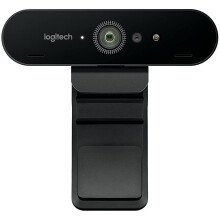 Logitech BRIO Ultra HD Webcam: 4K HDR, RightLight 3, Windows Hello, 5x HD Zoom, Enterprise-Ready for Zoom/Skype/WebEx