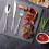 24 Piece Cutlery Set Stainless Steel Hammered Flatware Set Service for 4