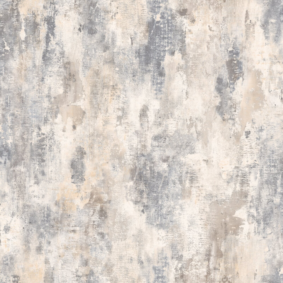 (JF1101 Cream Grey Stone) Grandeco Jungle Industrial Concrete Wallpaper Paste The Wall Vinyl Textured Roll