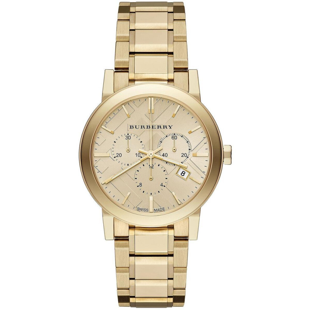 Burberry Bu9753 The City Tone Steel Ladies Watch Gold