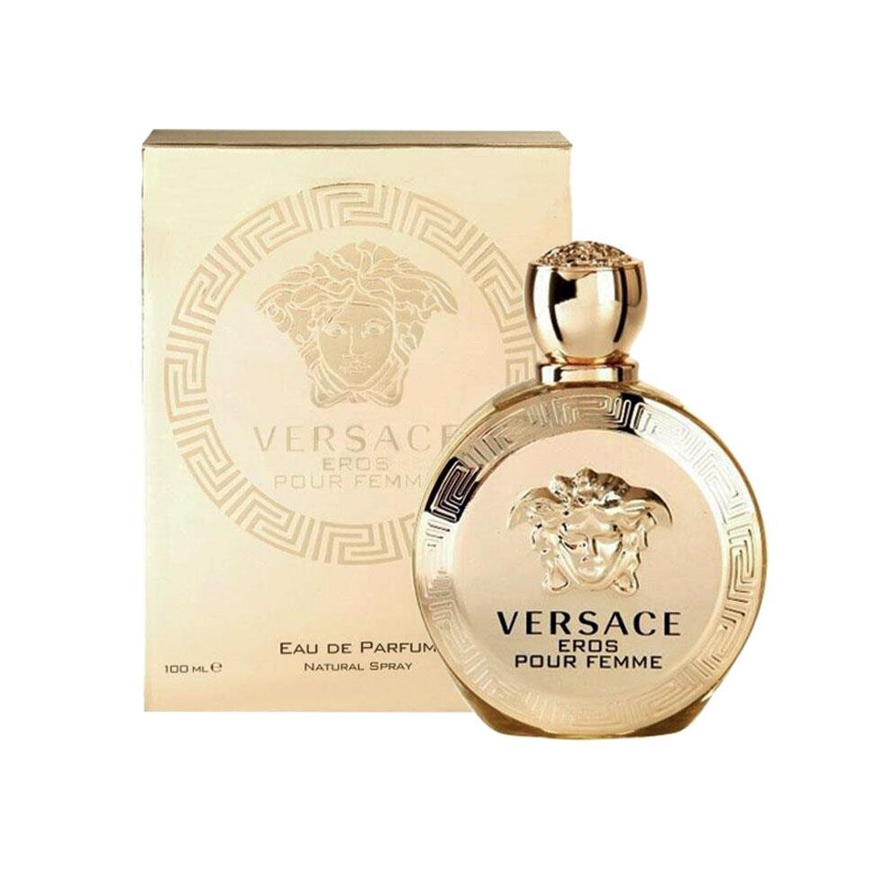 Versace Eros Pour Femme 100ml EDP Natural Spray – Bold Floral-Fruity Scent, Long-Lasting, Iconic Bottle