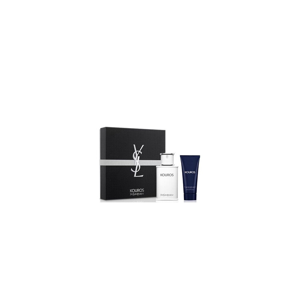 YSL Kouros Gift Set 100ml EDT Spray + 100ml Shower Gel