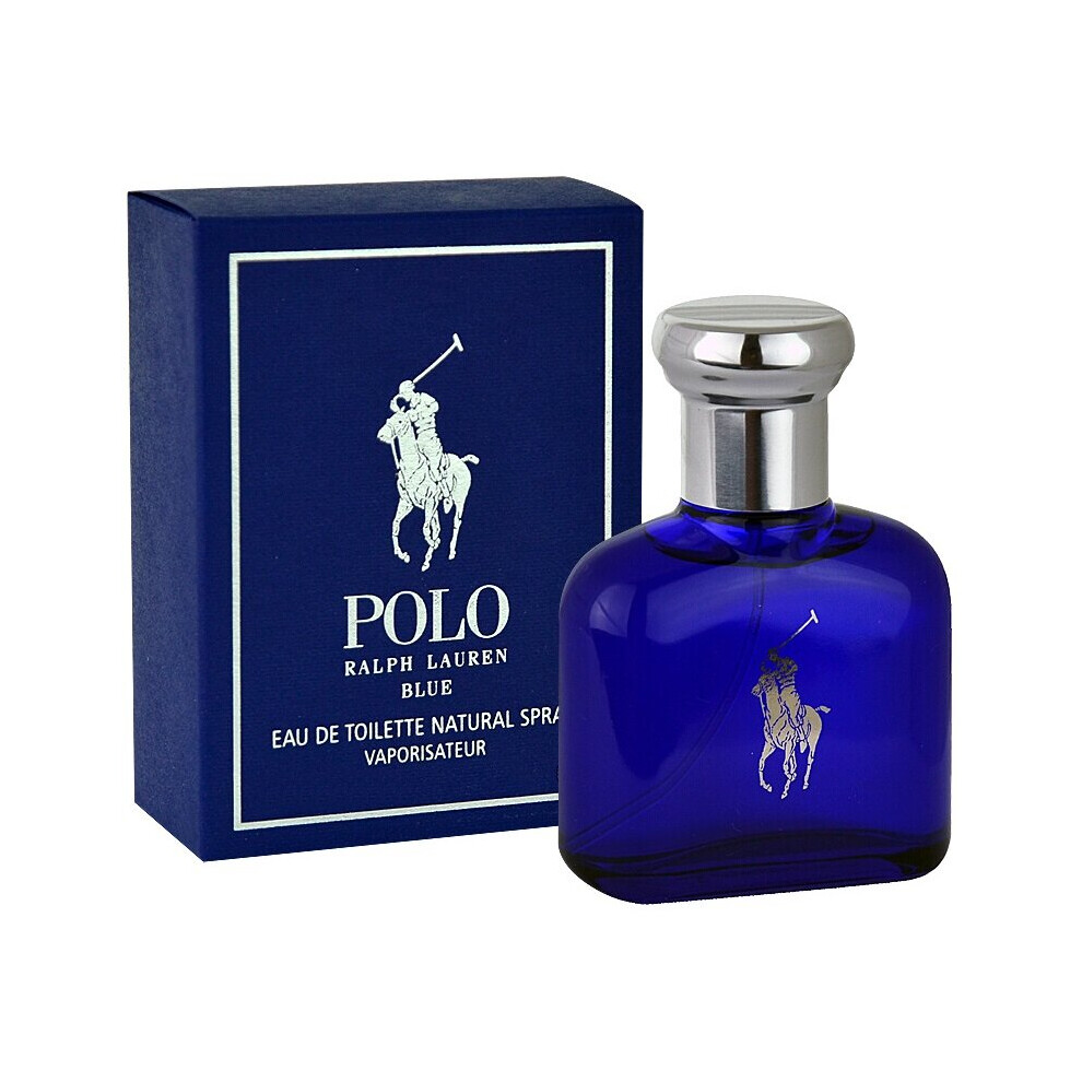 Ralph Lauren Polo Blue Men 125ml EDT Spray - Fresh Melon, Geranium, Patchouli & Amber Fragrance