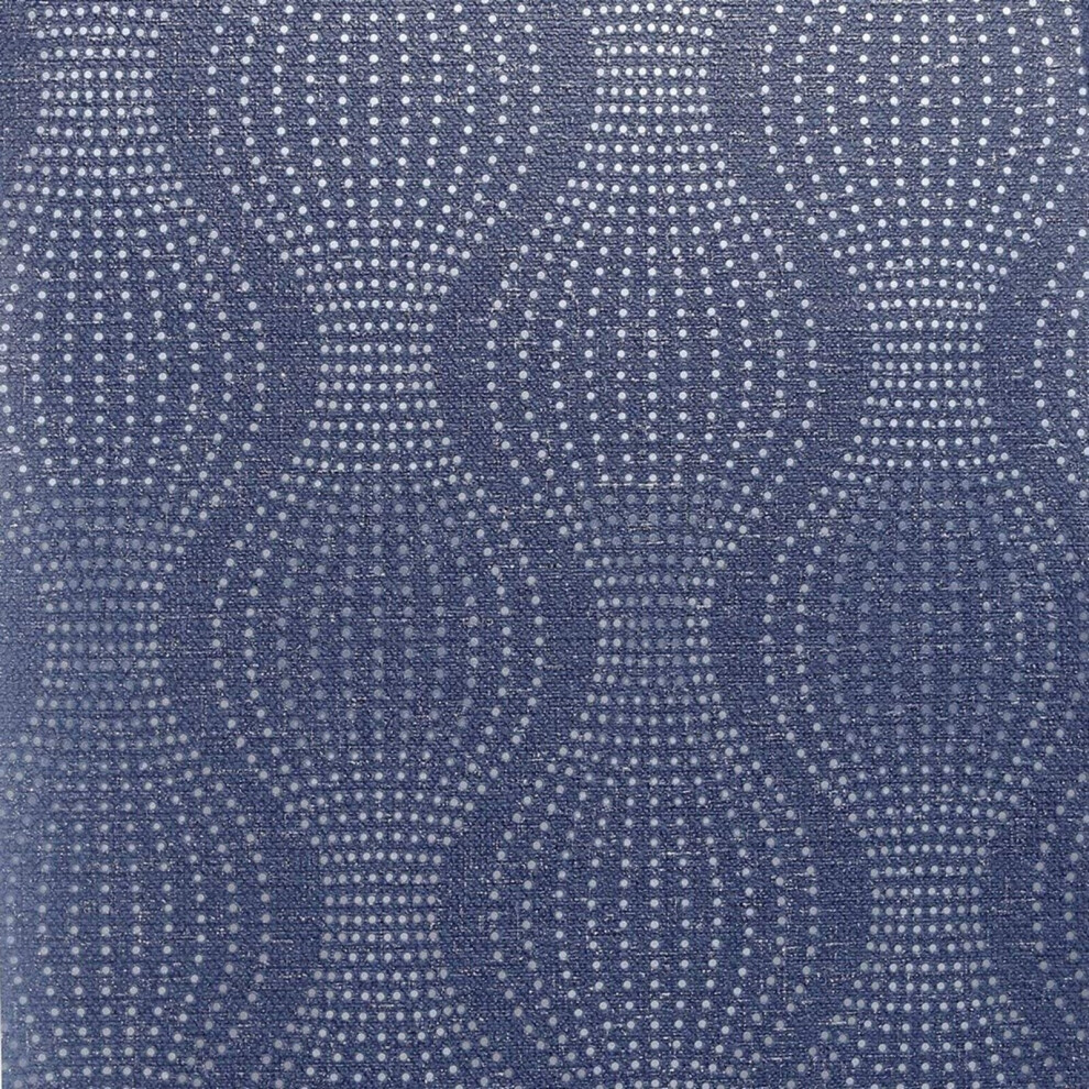 (921002 Navy Blue) Arthouse Calico Dot Wallpaper Textured Metallic Vinyl Glitter Polka Spots Wave