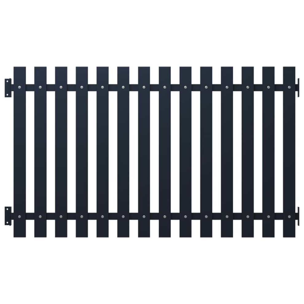 vidaXL Fence Panel Anthracite 170.5x150cm Powder-coated Steel Garden Barrier