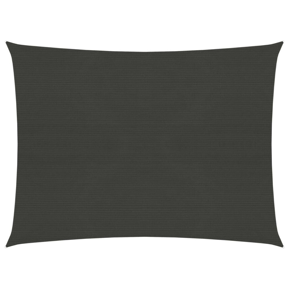 Vidaxl Sunshade Sail 160 G/M² Anthracite Hdpe Outdoor Canopy Garden Awning