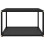 VidaXL vidaXL Tea Table Black 60 cm Tempered Glass Accent Coffee Couch Console Table 2