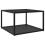 VidaXL vidaXL Tea Table Black 60 cm Tempered Glass Accent Coffee Couch Console Table 1
