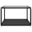 VidaXL vidaXL Tea Table Transparent and Black 60 cm Tempered Glass Side Coffee Table 2