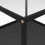 VidaXL vidaXL Tea Table Transparent and Black 60 cm Tempered Glass Side Coffee Table 4