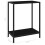 VidaXL vidaXL Console Table Black Tempered Glass Accent End Side Coffee Hall Table 6