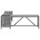 VidaXL vidaXL Solid Acacia Wood Garden Corner Bench with Planter 117cm Grey Seating 3