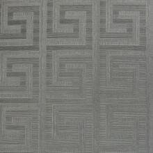 (298101 Gunmetal Grey) Arthouse Greek Key Foil Wallpaper Metallic Shimmer Shiny Texture Vinyl Geometric