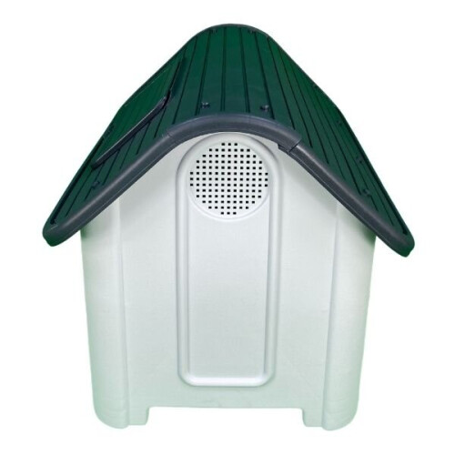 HugglePets (Grey) HugglePets Plastic Dog Kennel With Window 1