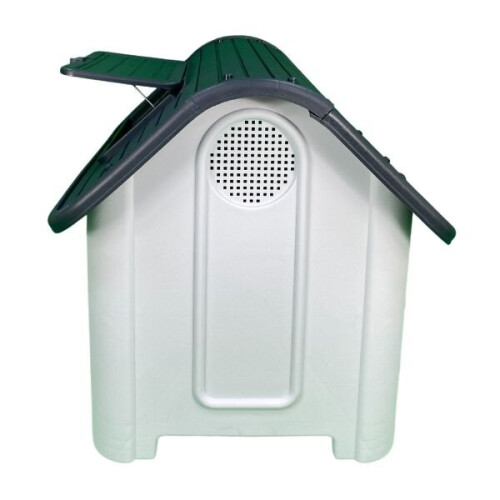 HugglePets (Grey) HugglePets Plastic Dog Kennel With Window 2