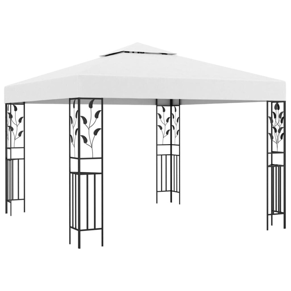 vidaXL Gazebo White 180 g/m² Outdoor Marquee Patio Canopy Shelter Party Tent