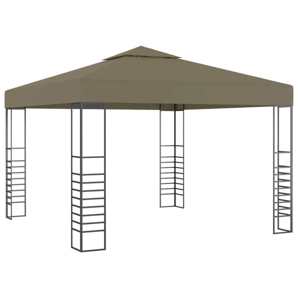 vidaXL Garden Marquee Taupe 180 g/mÂ² Outdoor Gazebo Patio Canopy Shelter Tent