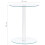 VidaXL vidaXL Coffee Table Transparent Tempered Glass Accent End Sofa Couch Table 5
