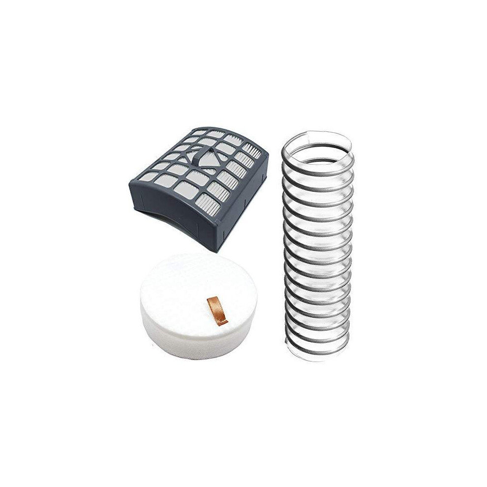 Spares2go Hepa Filter + Lower Duct Hose Kit For Shark Rotator Liftaway Nv340 Nv340uk Upright Vacuum Cleaner