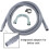 SPARES2GO Drain Hose Extension Pipe Kit for Indesit Washing Machine Dishwasher (2.5m, 19mm / 22mm) 1