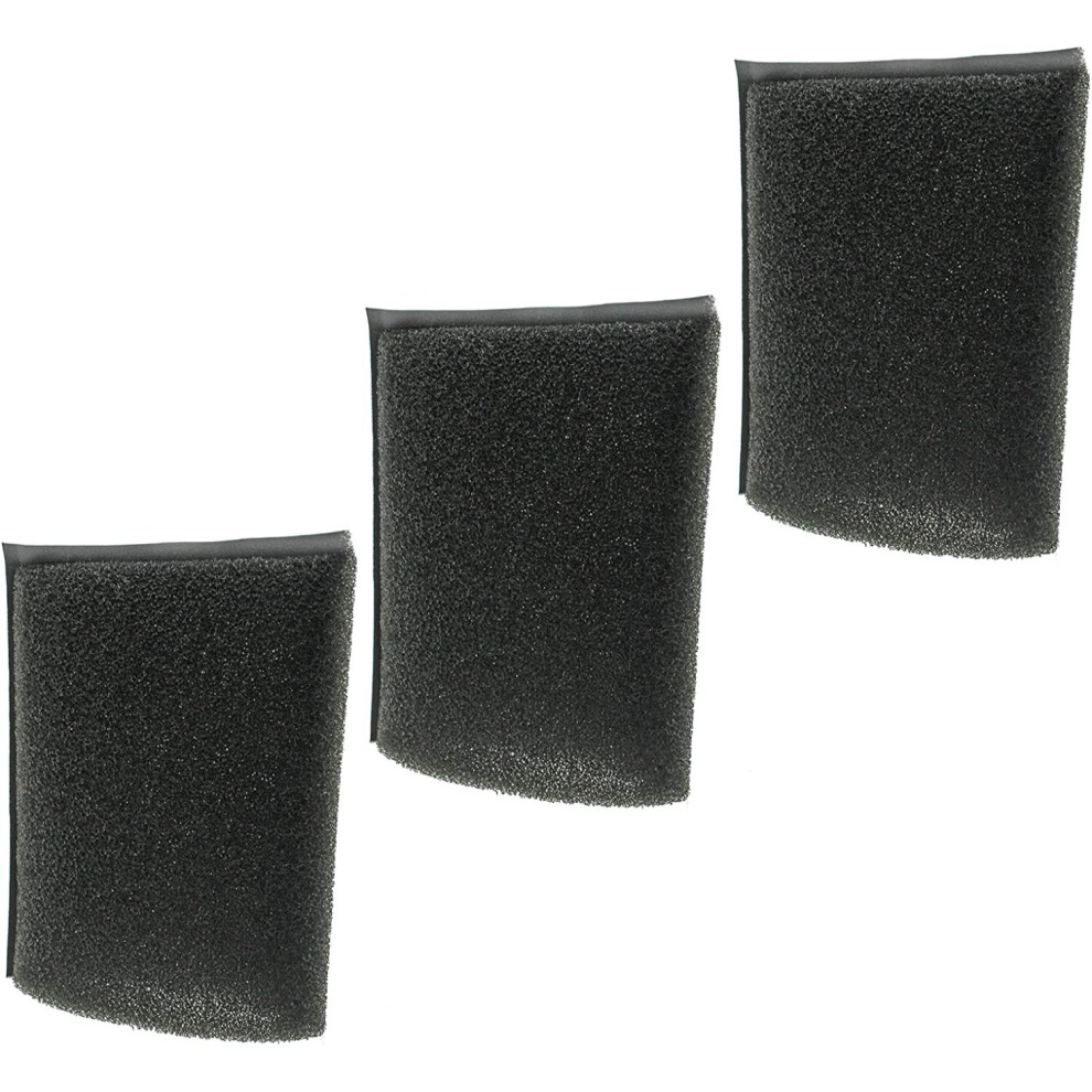 Spares2go Foam Filter Sponge Pouch Wet Dry Insert For Karcher Vacuum Cleaners (Pack Of 3)
