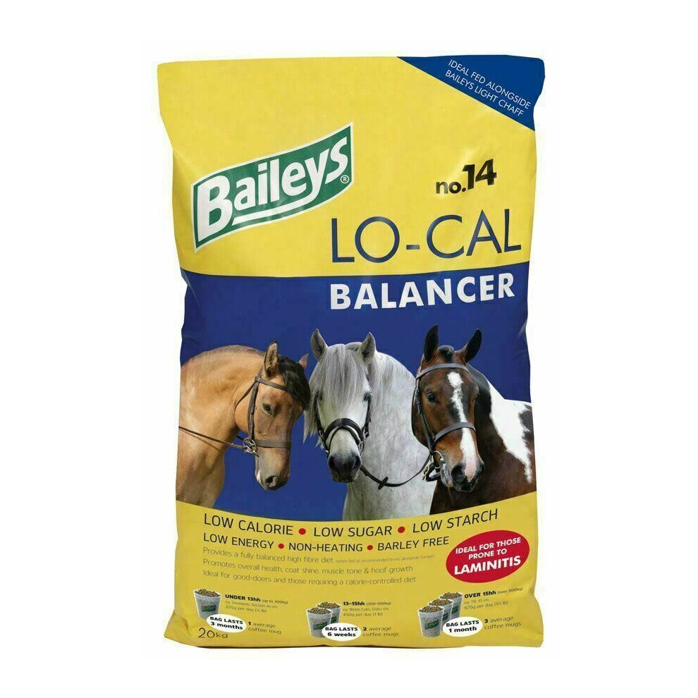 Baileys No.14 Lo-Cal Balancer Horse & Pony Feed - 20KG