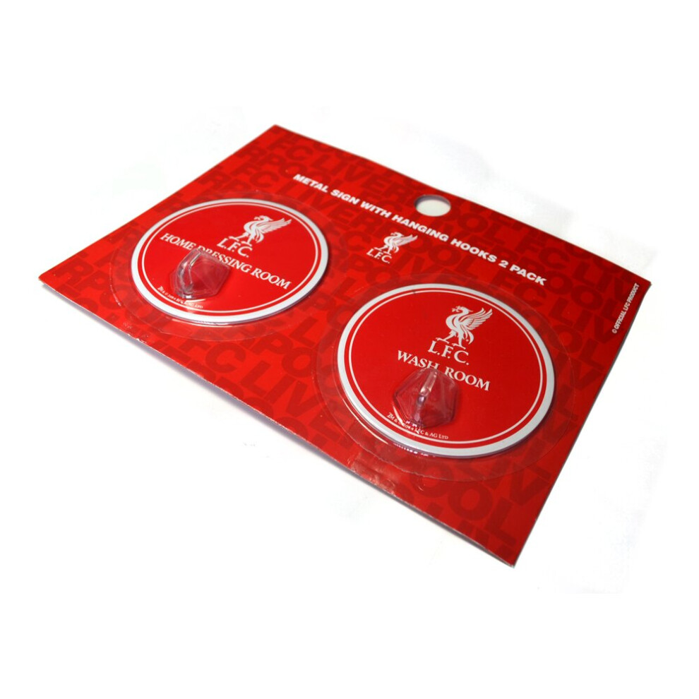 Liverpool FC Robe Hook Sign 2 Pack
