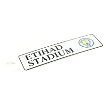 Man City 3D Embossed Metal Hanging Street Window Sign