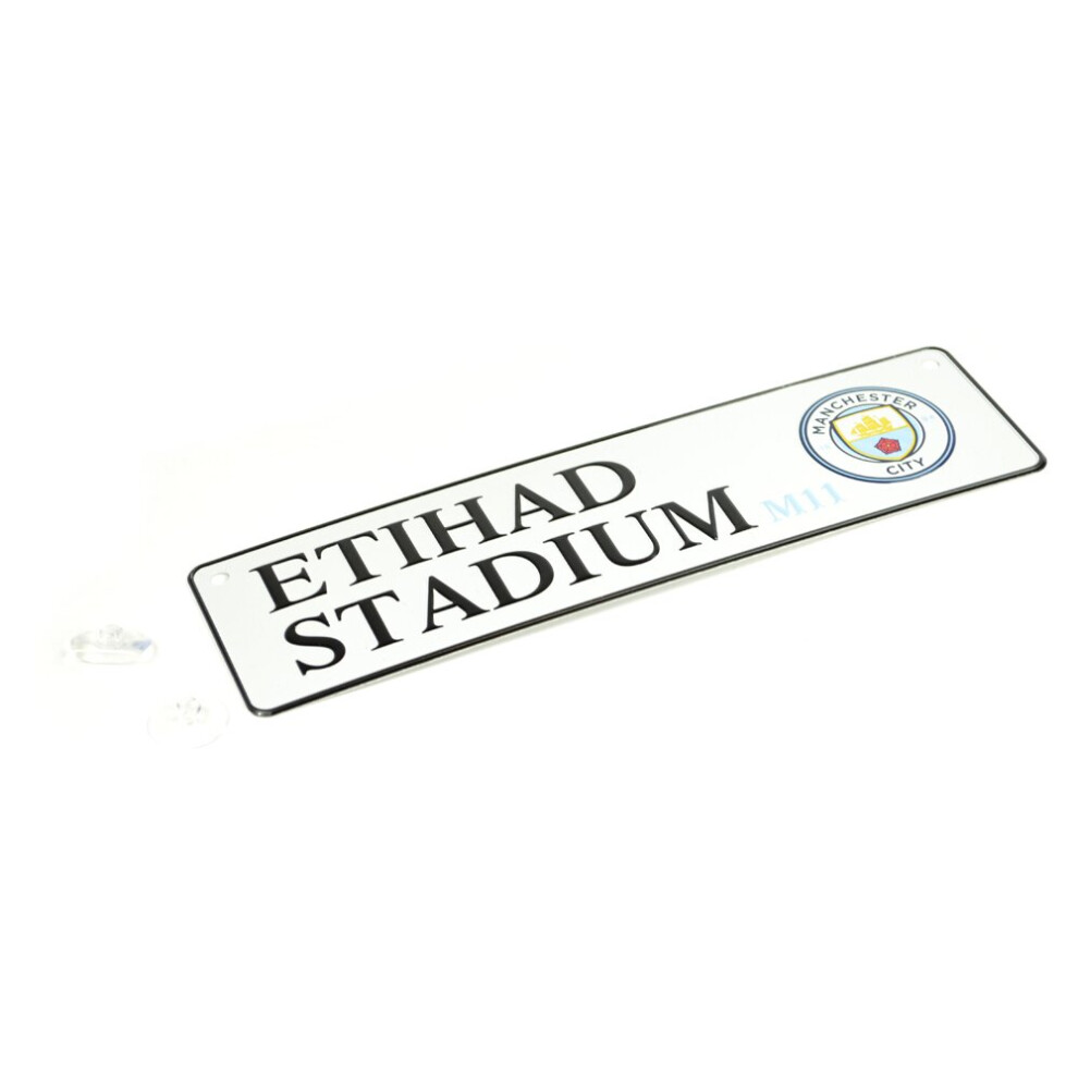 Man City 3D Embossed Metal Hanging Street Window Sign