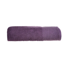 (Purple, Bath Sheet) Luxury Soft Absorbent Sparkle Border Bath Towels 550gsm
