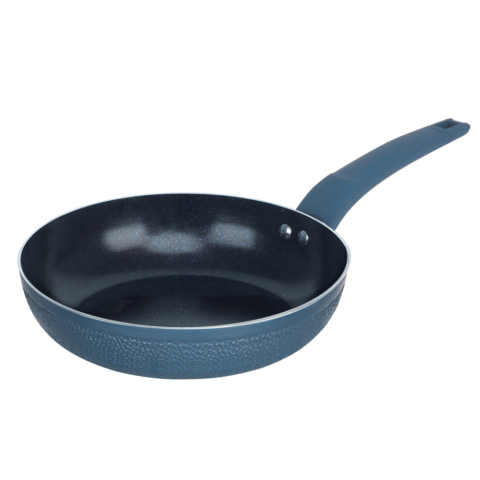 (24cm Frying Pan) URBN-CHEF Diamond Ceramic Blue Cooking Frying Pans